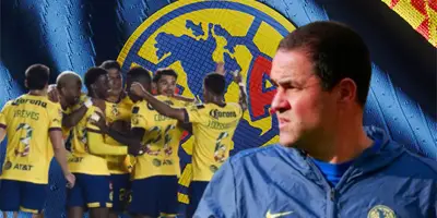 Jugadores del América junto a André Jardine / FOTO BOLAVIP