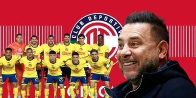Jugadores del América junto a Antonio Mohamed / FOTO GETTY IMAGES