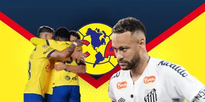 Jugadores del América junto a Neymar / FOTO SEMANA