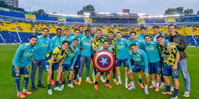 Jugadores del América previo a partido. Foto: Club América