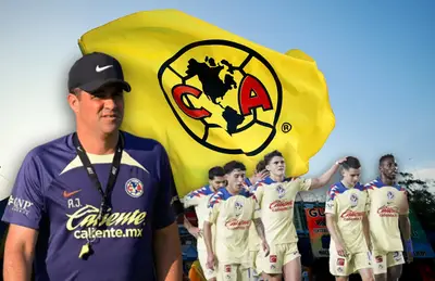 Jugadores del América tristes y André Jardine /Foto La Media Titular.