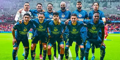 Jugadores del América vs Toluca. Foto: Mexport