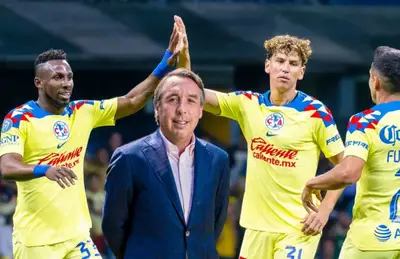Jugadores del América y Emilio Azcárraga/Foto Juan futbol.