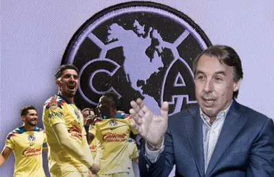 Jugadores del América y Emilio Azcárraga/ Foto TUDN.