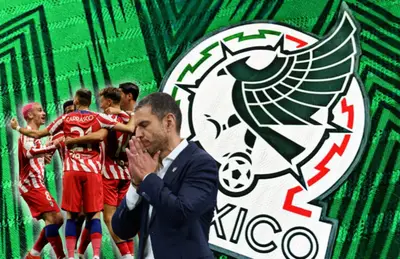 Jugadores del Atlético de Madrid y Jaime Lozano/Foto ADN40.