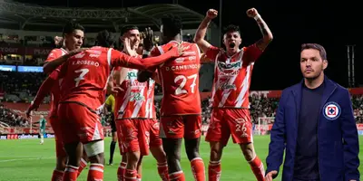 Jugadores del Necaxa celebrando. Foto: ESPN