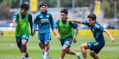 Jugadores en entreno. Foto: Club América