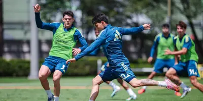 Jugadores en entreno. Foto: Club América