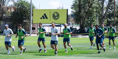 Jugadores en entreno. Foto: Club América