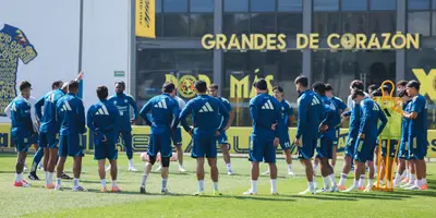Jugadores en entreno. Foto: Club América