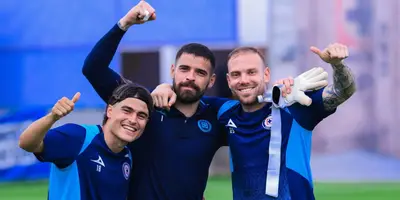 Jugadores en entreno. Foto: Cruz Azul