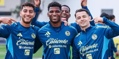 Jugadores en partido. Foto: América