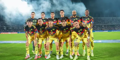 Jugadores en partido. Foto: Club América