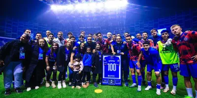 Jugadores en partido. Foto: Cruz Azul