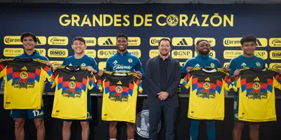 Jugadores en presentación. Foto: Club América