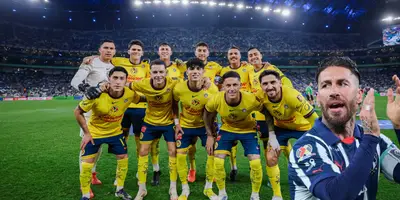 Jugadores previo a partido. Foto: América