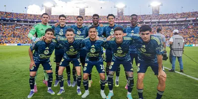 Jugadores previo a partido. Foto: América