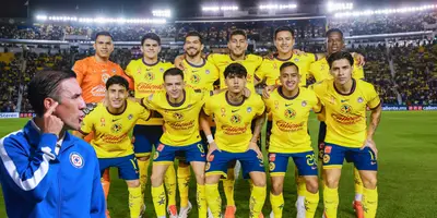 Jugadores previo a partido. Foto: Club América