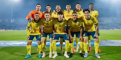 Jugadores previo a partido. Foto: Club América