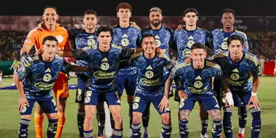 Jugadores previo a partido. Foto: Club América