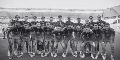 Jugadores previo a partido. Foto: Club América