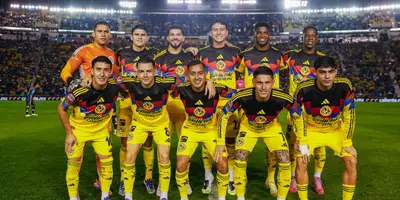 Jugadores previo a partido. Foto: Club América