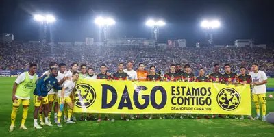 Jugadores previo a partido. Foto: Club América