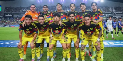 Jugadores previo a partido. Foto: Club América