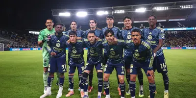 Jugadores previo a partido. Foto: Club América