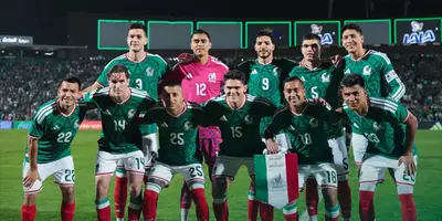 Jugadores previo a partido. Foto: Selección Mexicana