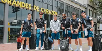 Jugadores previo a viaje. Foto: Club América