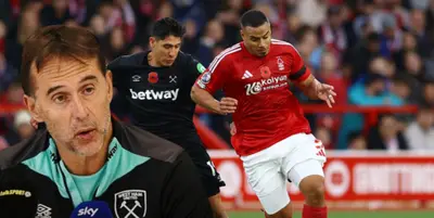 Julen Lopetegui junto a Edson Álvarez / FOTO IUSPORTS