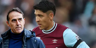 Julen Lopetegui junto a Edson Álvarez / FOTO SKY SPORTS