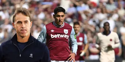 Julen Lopetegui y Edson Álvarez / FOTO GETTY IMAGES