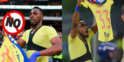 Julián Quiñones festejando el gol ante Cruz Azul en la final / FOTO X