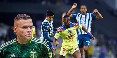 Julián QUiñones y Pedro Pedraza en el Pachuca vs América. Foto: Marca
