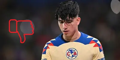 Kevin Álvarez en partido con el América. Foto: Marca.