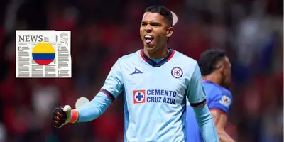 Kevin Mier en partido con Cruz Azul. Foto: Transfermarkt