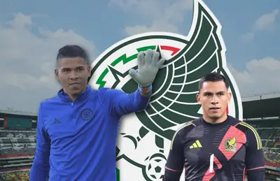 Kevin Mier saludando y Luis Malagón/Foto Fox Sports.