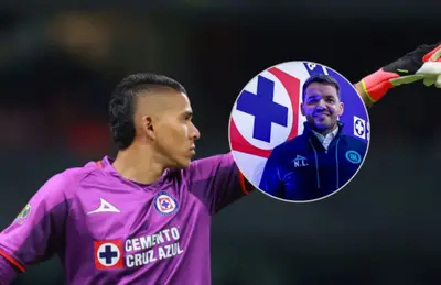 Kevin Mier y Nicolás Larcamón/Foto Cruz Azul.