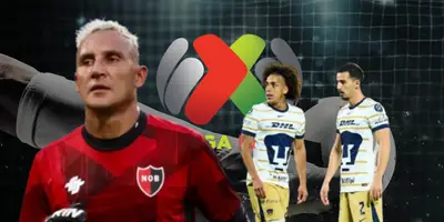 Keylor Navas junto a futbolistas de Pumas / FOTO AS MÉXICO