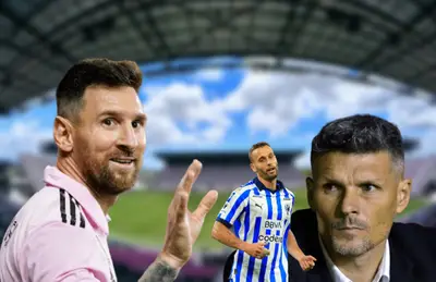 La ayudita a Messi ante Rayados.
