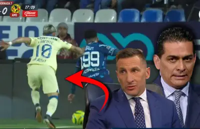 La jugada del posible penal.