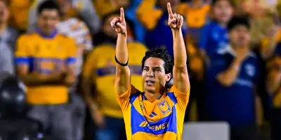 Lainez celebrando gol. Foto: Tigres