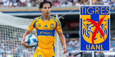 Lainez en partido con Tigres. Foto: Bolavip