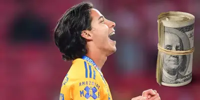Lainez en partido con Tigres. Foto: SDP Noticias