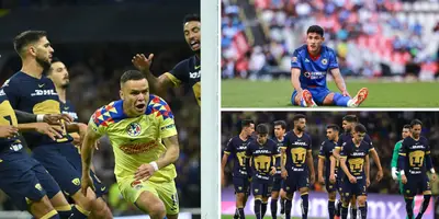 Las Águilas del América vencieron a Pumas con marcador de 1 por 0.