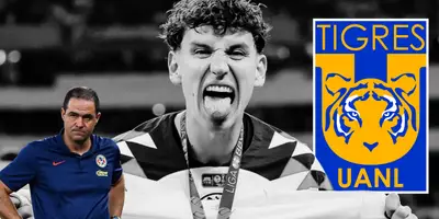 Lichnovsky celebrando el título con América. Foto: Chilevisión