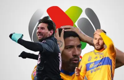 Lionel Messi, André Pierre Gignac y Javier Aquino/Foto Liga MX.