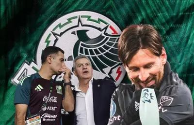 Lionel Messi, Javier Aguirre y Rafael Márquez/Foto Soy Fútbol.